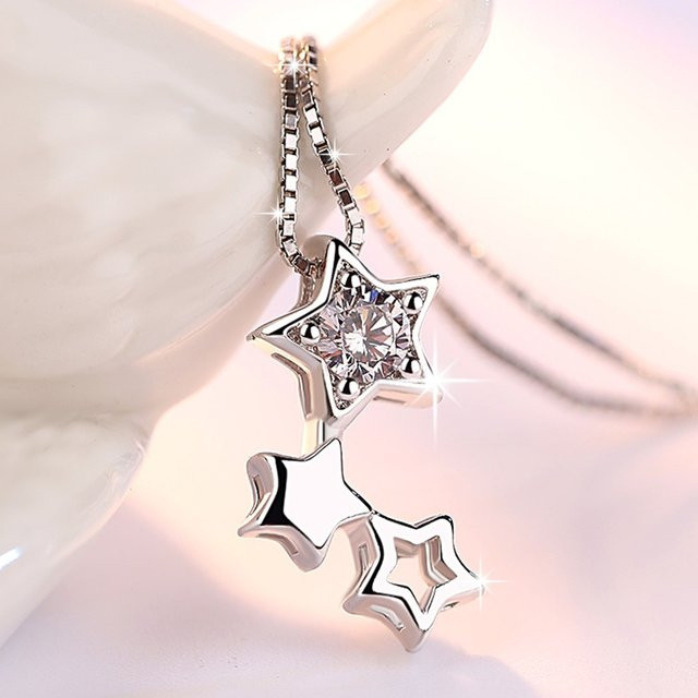 SAY Halskette 925 Silber, Zirkonia, Damen - Bild 1