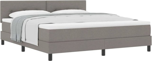 vidaXL Boxspringbett Hybrid mit Matratze in Taupe, B/T: 180 x 200 cm - Bild 1