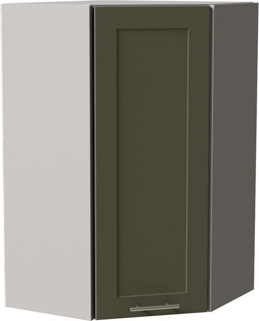 Feldmann-Wohnen Hängeschrank Oslo Küchenschrank in Grau und Reed Green Matt mit Soft-Close-Türen, B/T/H: 60 x 60 x 96 cm - Bild 1