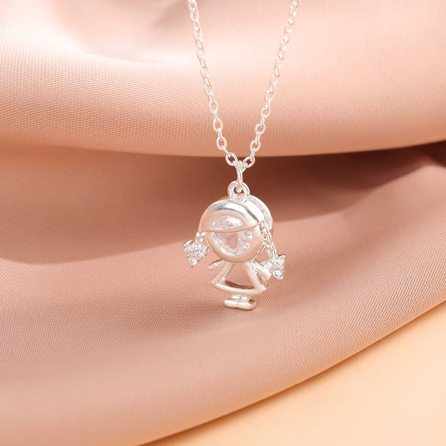 GaGa-Duck Halskette, 925 Silber, Diamant, Zirkonia, Kinder - Bild 4