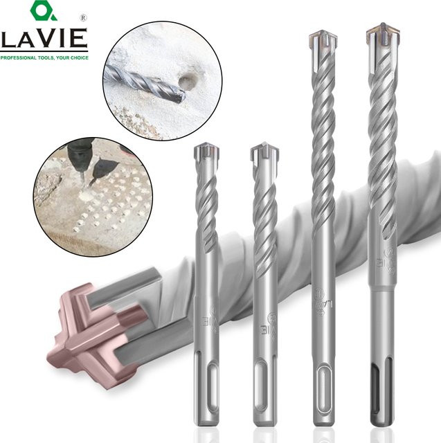 Schneider Electric SDS Plus Betonbohrer mit 4 Kreuzschneiden für Mauerwerk und Wandziegelblock, Farbe: Silber, Durchmesser: 16 mm, Länge: 110 mm - Bild 1