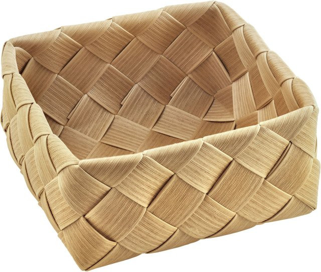 VEGA Brotkorb Larina quadratisch, 2er Pack, beige/braun, B/T/H: 19 x 19 x 9,5 cm - Bild 1