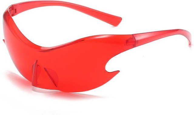 Binchi Outdoor Equipment Sonnenbrille, Unisex, randlos, plastic, red - Bild 1
