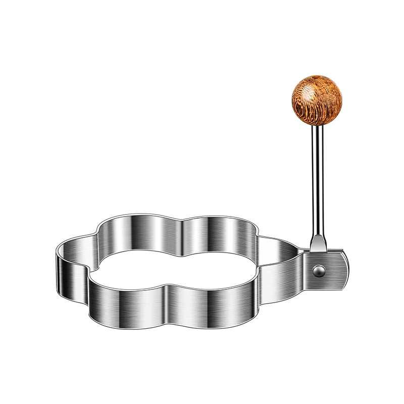 QHSPE Omelettform aus 316 Edelstahl in Silber in Herzform zum Pochieren von Eiern und Gestalten von Speisen - Bild 5