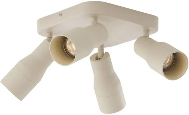 QAZQA Stanley Deckenstrahler Beige Quadratisch 4-flammig GU10 Modern - Bild 1