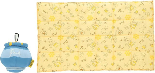 Marushin Disney Winnie Puuh Gelbe Flauschige Decke mit Fäustlingen - Bild 1
