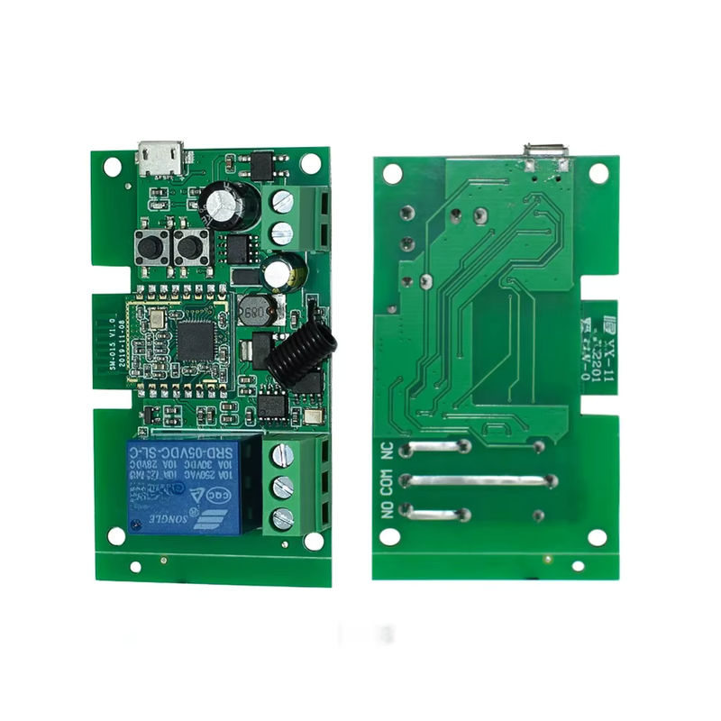 Tuya Zigbee Smart Relais Modul für Home Automation mit RF433MHz Fernbedienung, 1CH Schalter für Motor und Licht, kompatibel mit Alexa, Farbe: Grün - Bild 3
