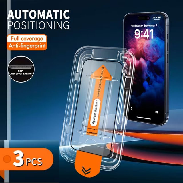 3 Stück Displayschutzfolie aus gehärtetem Glas für Samsung Galaxy S26 Ultra S25 Ultra S24 S23 S22 sowie A56 A55 A36 A35 A26 A52 A07 A17, transparent - Bild 1