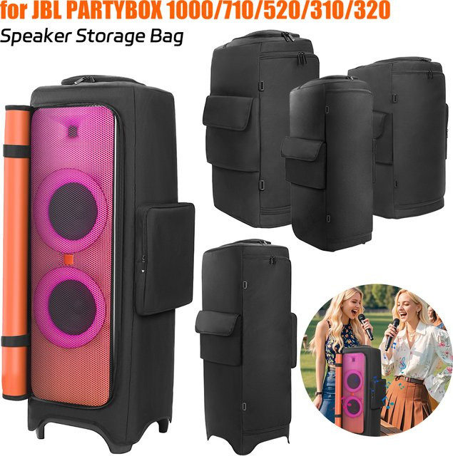 Wasserdichte Tragetasche für JBL PartyBox Lautsprecher in Schwarz - Bild 1
