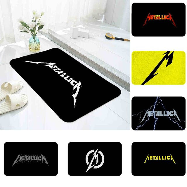 Moderner Metallica Teppich in Schwarz für Wohnzimmer und Schlafzimmer von 52TOYS - Bild 1
