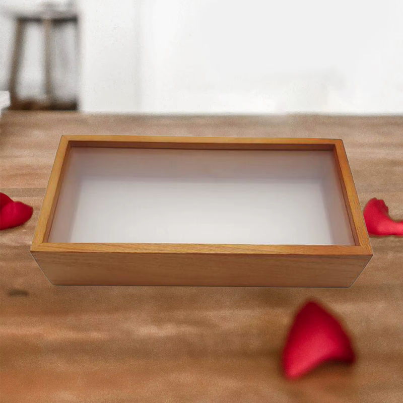 MagiDeal Schattenbox Bilderrahmen aus Holz in Braun, rechteckige Vitrine für DIY-Projekte und getrocknete Blumen - Bild 3