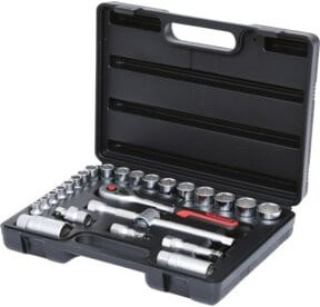 KS Tools 3/8 Zoll Steckschlüssel-Satz, 26-teilig, Chrome Vanadium, Silber - Bild 1