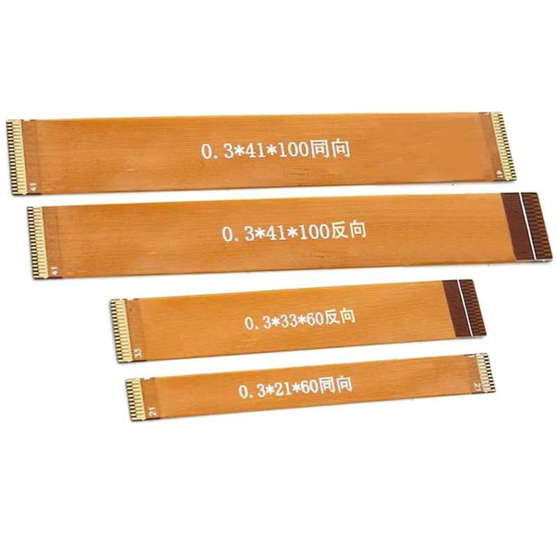Flexibles FPC FFC Flachbandkabel mit 0,3 mm Abstand in Orange - Bild 2