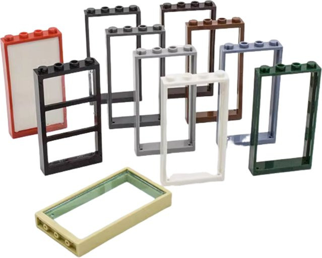 XMWL Smart Window Türrahmen, Baustein-Modellzubehör, 10-teiliges Set - Bild 1