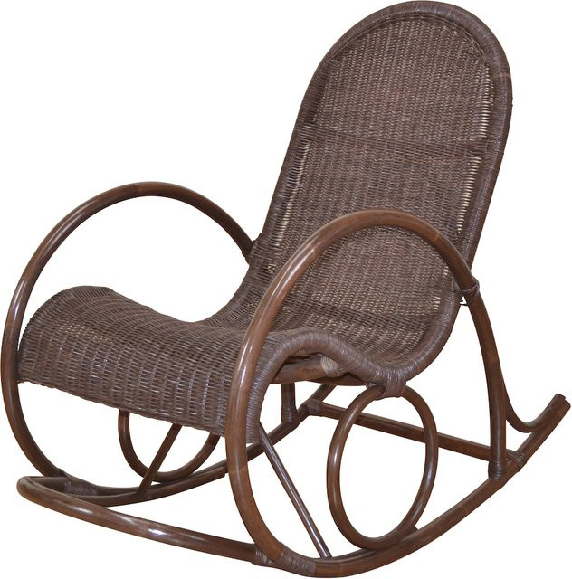 Schaukelstuhl aus Rattan in Braun von Möbel direkt online - Bild 1