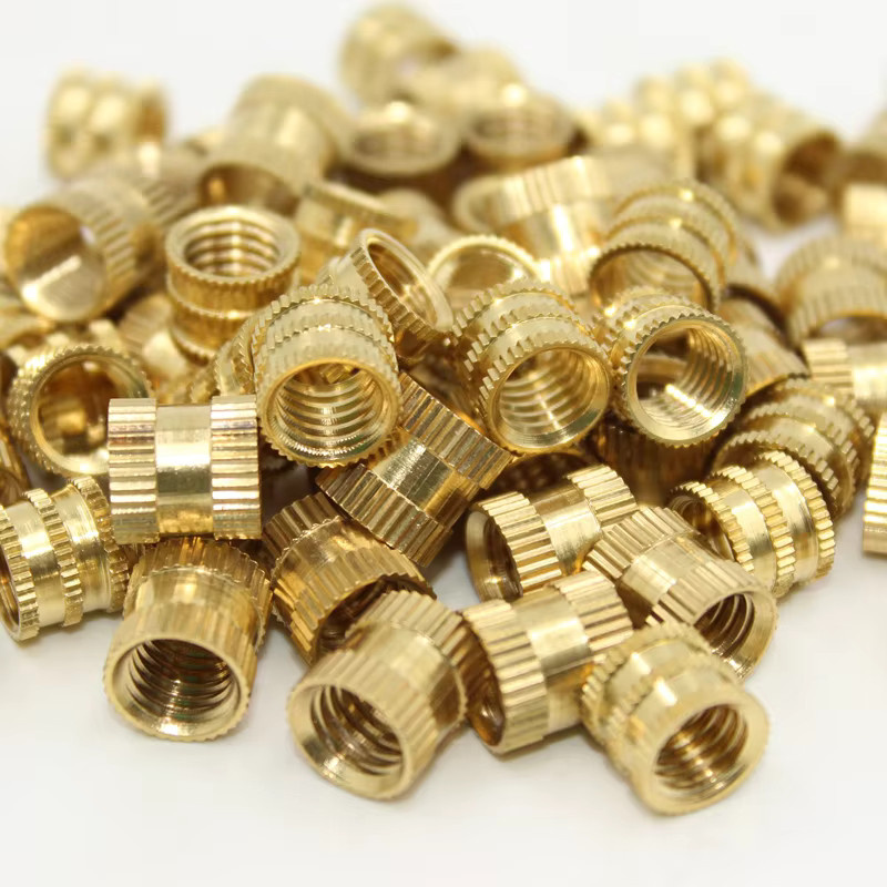 Messing Gewindeeinsätze für 3D-Drucke M2 M3 M4 M5 M6 M8 mit gerundeltem Kopf zur Installation per Lötkolben in Goldoptik - Bild 2