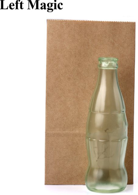 Left Magic Verschwindende Transparente Flasche, Zauberrequisiten, Kunststoff - Bild 1
