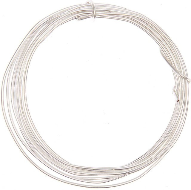 Preissler Silberdraht für Weihnachtsdeko, Farbe: Silber, Länge: 3 m, Durchmesser: 1,20 mm - Bild 1