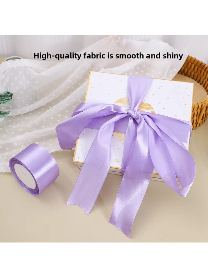 Merylover Satinband Blau für Basteln und DIY-Geschenkverpackungen, Breite: 50 mm, Länge: 22 m - Bild 4