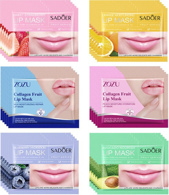 SADOER Lippenmaske, Kollagen, 30 Stück, Unisex - Bild 1