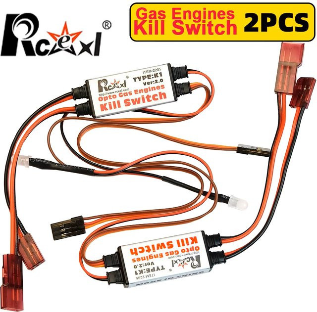SKYAREA Rcexl Opto Gas Motor Kill Switch Abschaltung Version 2,0, 2-teiliges Set - Bild 1