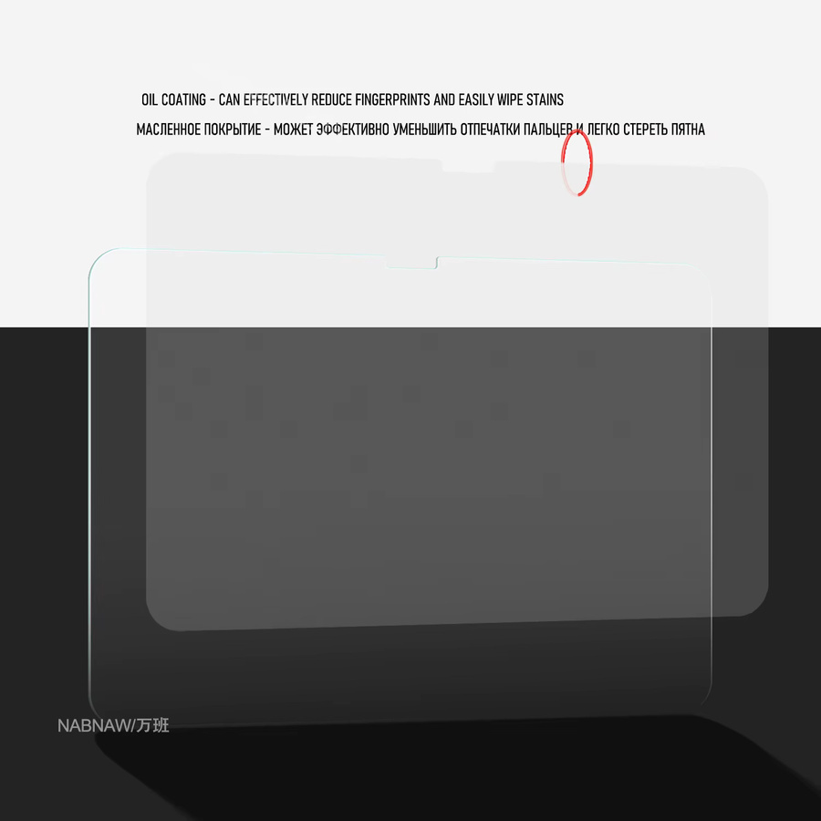 NABNAW Displayschutzfolie aus gehärtetem Glas für iPad Pro 11 M5 2025 und iPad Pro 11 M4, 2er-Pack, transparent, 9H Anti-Kratz-Abdeckung - Bild 5