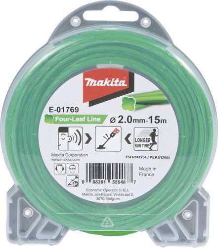Makita Four Leaf Ersatzfaden E-01769 mit 2,0 mm Durchmesser und 15 m Länge - Bild 1