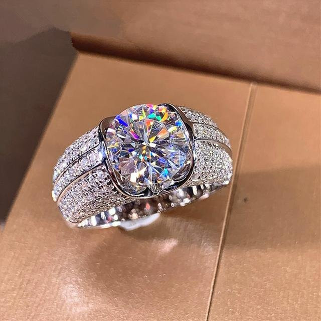 Wucifang Jewelry Verlobungsringe, Silber, Zirkonia, Unisex - Bild 1