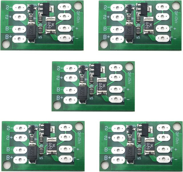 5er Set Aideepen Solar Laderegler für Lithium-Batterien mit Lichtsteuerung in Grün - Bild 1