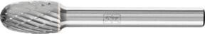 PFERD Hartmetall Hochleistungsfrässtift ALLROUND Tropfen TRE in Silber, Durchmesser: 10 mm, Länge: 16 mm, Schaft-Durchmesser: 6 mm, universal grob - Bild 1