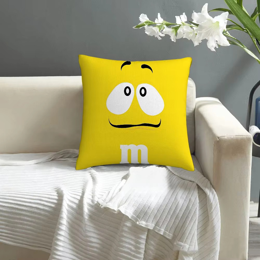 M&M'S Dekorativer Plüsch-Kissenbezug mit doppelseitigem Druck für dein Sofa - Bild 3