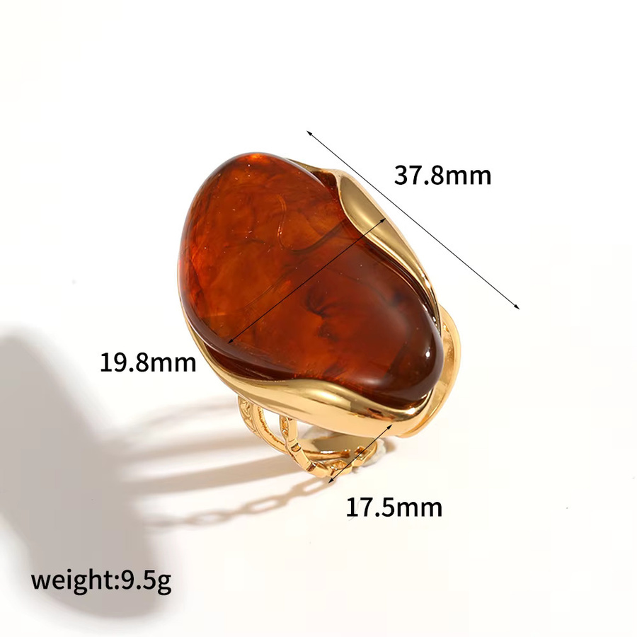 TDJewelry Ring, Edelstahl, Gold, Damen - Bild 3