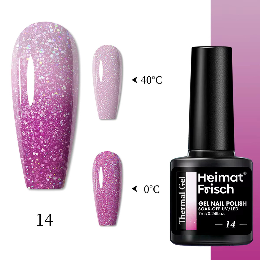 Gel-Nagellack, farbwechselnd, hellgrün, 7 ml - Bild 3