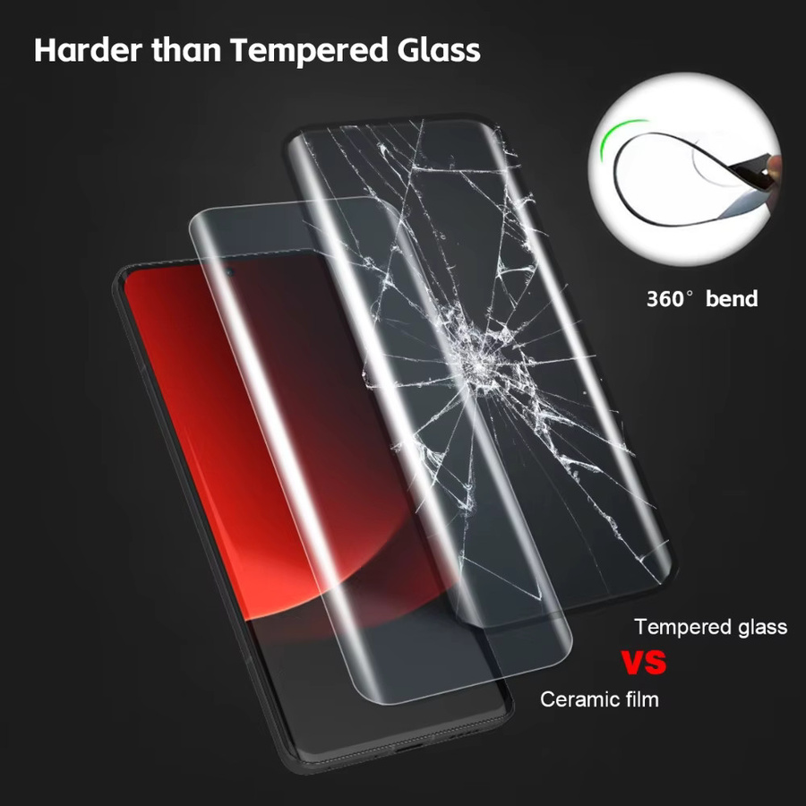 3er-Pack Keramikfolie Displayschutzfolie für Vivo X300 Pro, X300, X200 Pro, X200 Ultra und X100, transparent, inklusive Installationssatz - Bild 2