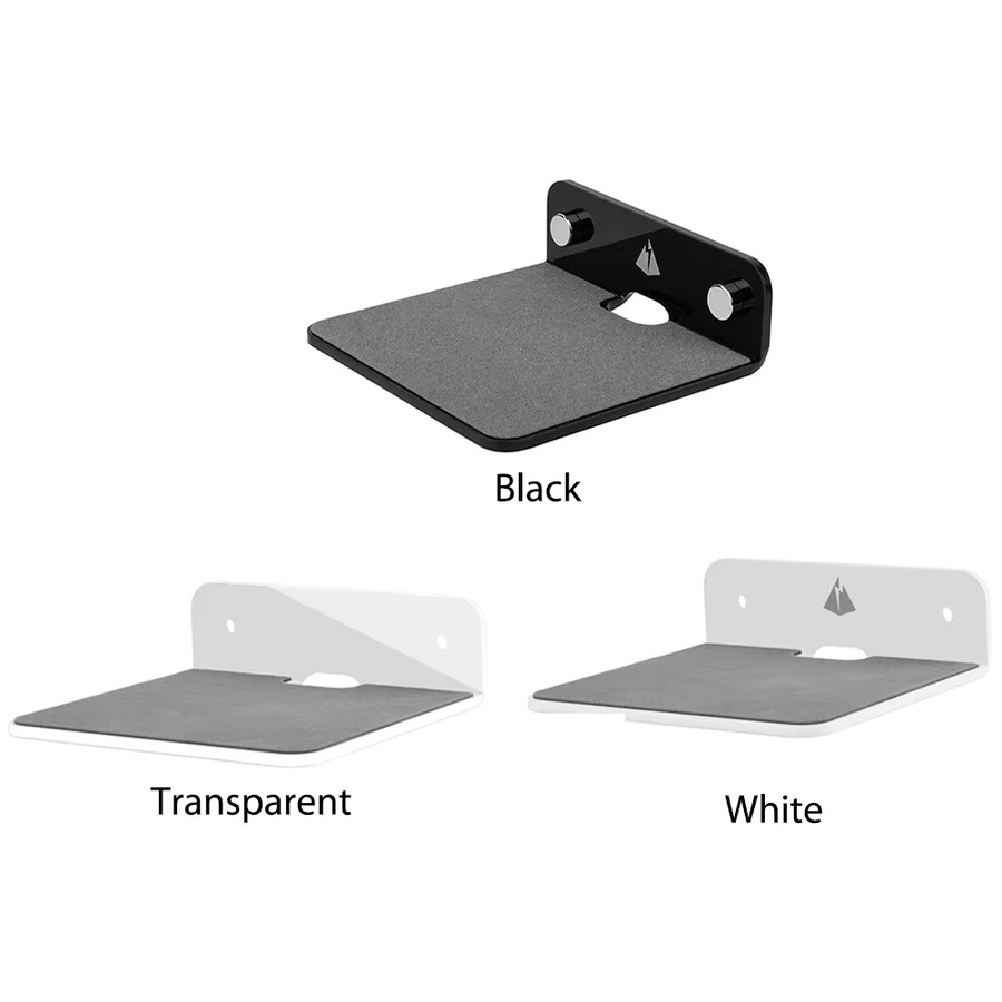 Multifunktionaler Acryl-Lautsprecherständer für Logitech UE Wonderboom, tragbares Wandmontage-Display-Regal für Webcam, Mobiltelefone und Router, Farbe: Beige - Bild 3