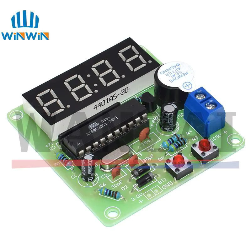 AITEWIN ROBOT DIY-Kit Digitale LED-Uhr mit Röhren-Display und elektronischen Modulkomponenten für DC 9V-12V - Bild 3