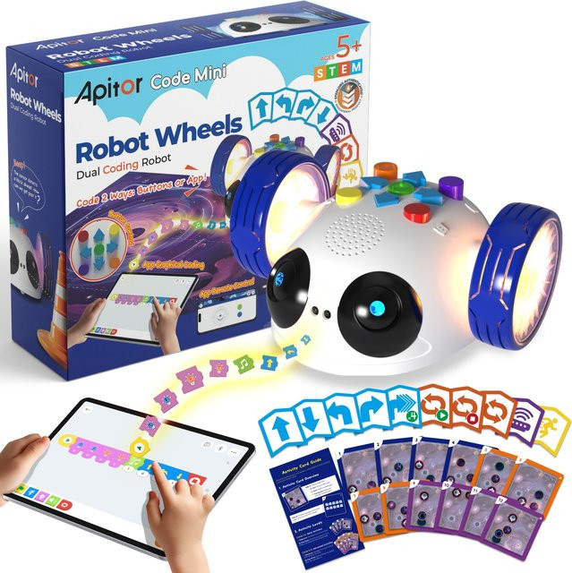 Apitor Roboter-Räder Lernroboter, Robotik-Set, ab 5 Jahre - Bild 1