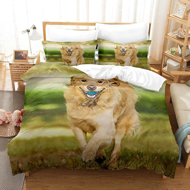 Binchi Outdoor Product Hunde-Bettwäsche-Set mit 3D-Druck, beige, B/H: 135 x 200 cm - Bild 1