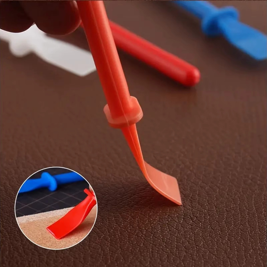 Leimtreuer Applikator und Klebeschmierstift als Mal-Schaber für DIY-Kunstleder-Bastelarbeiten in Weiß - Bild 2