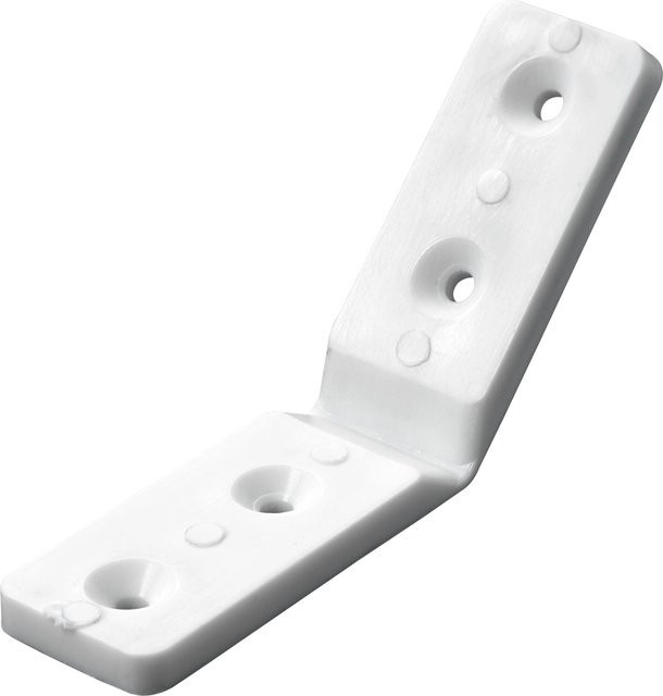 Hettich Eckverbinder aus Kunststoff in Weiß, 20 mm x 90 mm - Bild 1