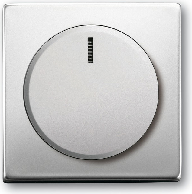 Busch-Jaeger Zentralscheibe für Drehdimmer in Silber und Edelstahl 6540-866-102 - Bild 1
