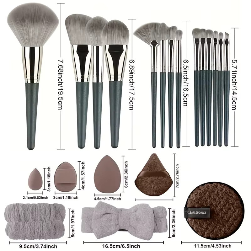 RUNTOIN Make-up-Pinsel-Set, Unisex - Bild 5