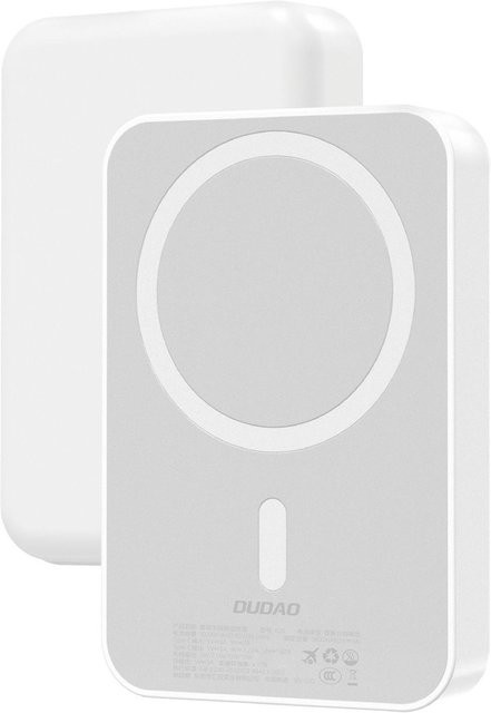 Dudao Powerbank K26 10000mAh mit 20W MagSafe, USB-A und USB-C in Weiß - Bild 1