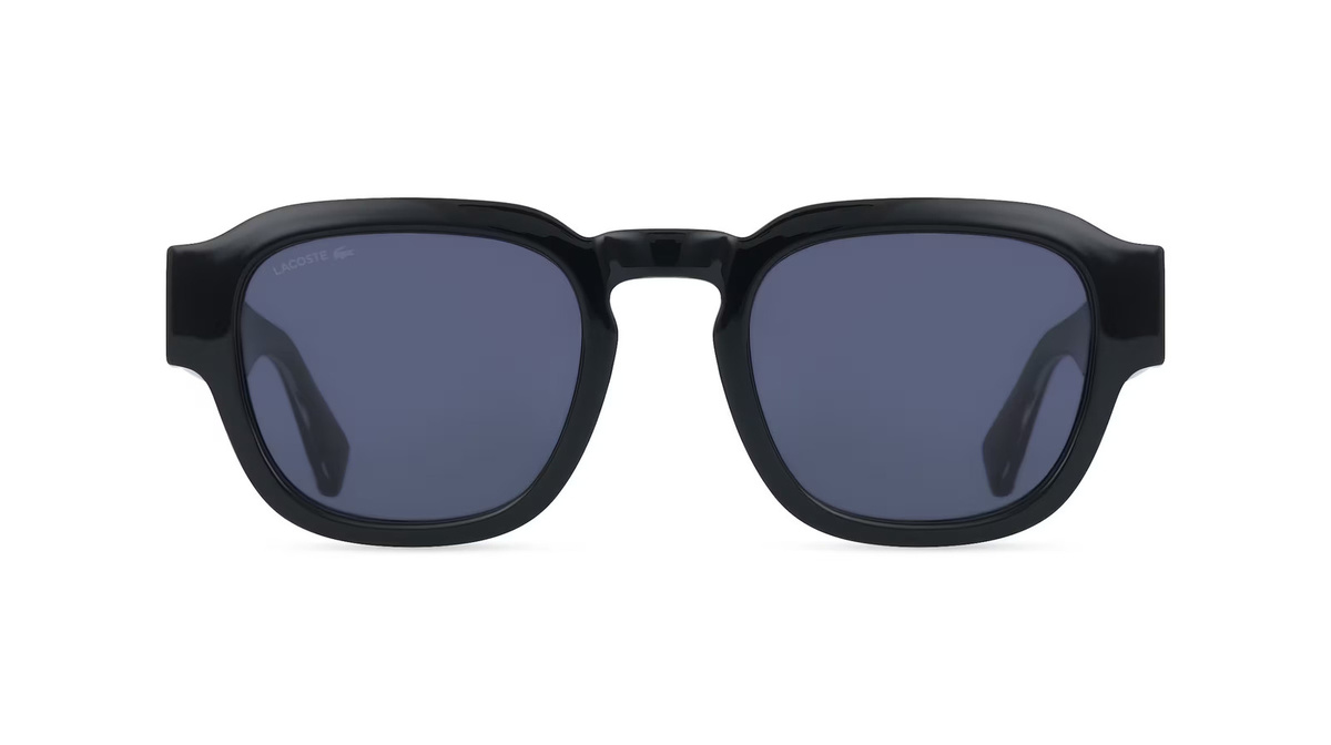 Lacoste L6090S Sonnenbrille Vollrand, Eckig, Kunststoff, Unisex, schwarz - Bild 1