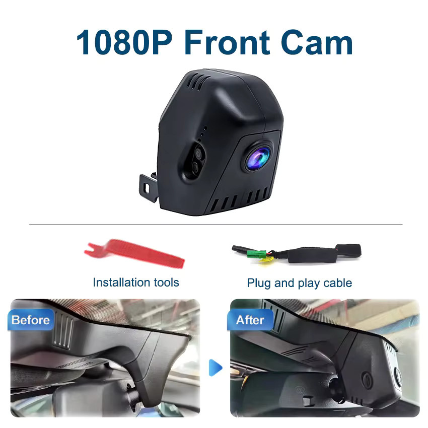 HESHECAM Dashcam Kamera mit FHD und WLAN für BMW 5er Serie G30 G31 G38 G11 G12 G32 M5 F90 in Schwarz - Bild 5