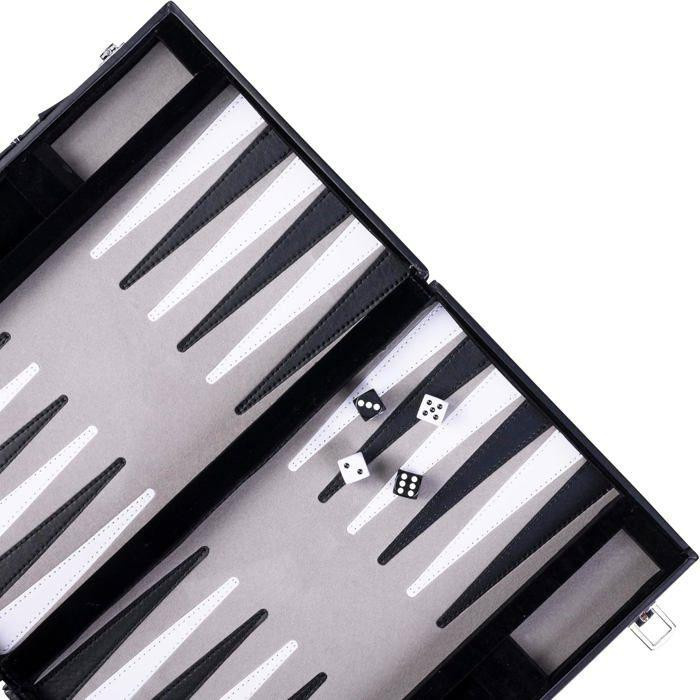 ENGELHART Backgammon 15, Brettspiel, Filz, Weiß, ab 6 Jahren - Bild 3