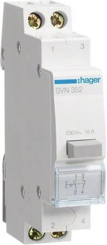 Hager Druckschalter 16A 230V SVN352 in Weiß - Bild 1