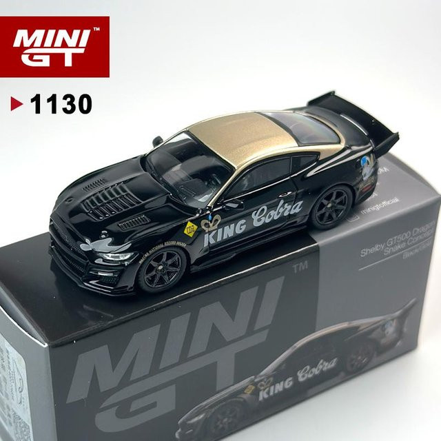 Mgt Shelby Gt500 Dragon Snake Konzept, Automodell, 1:64, Schwarz/Gold, ab 14 Jahren - Bild 1