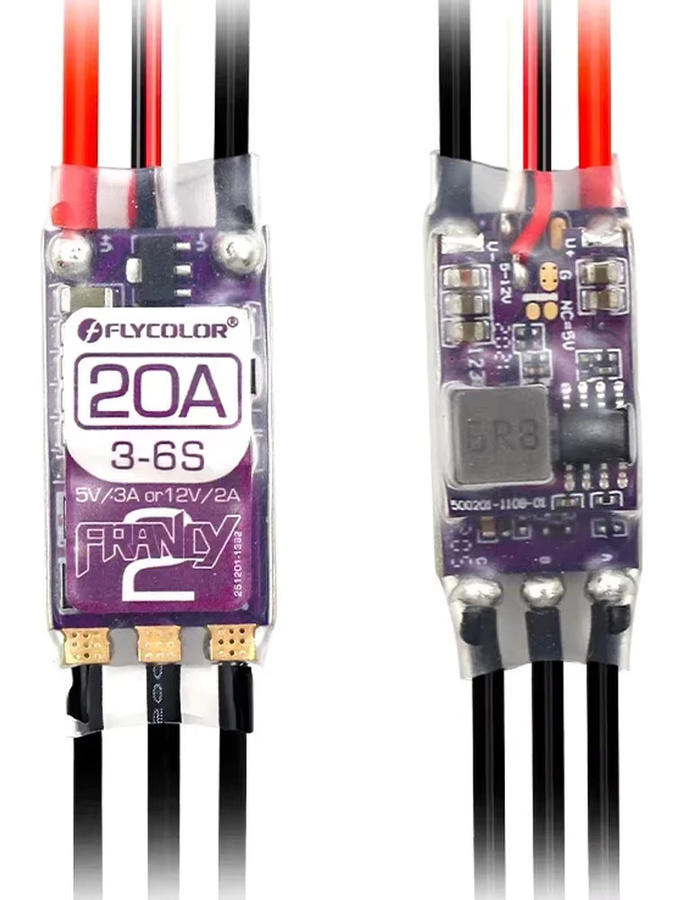 FLYCOLOR Francy 2 Bürstenloser ESC BLHELI-32 Speed Controller für RC Flugzeug, Drone und Quadcopter (20A-50A) - Bild 4