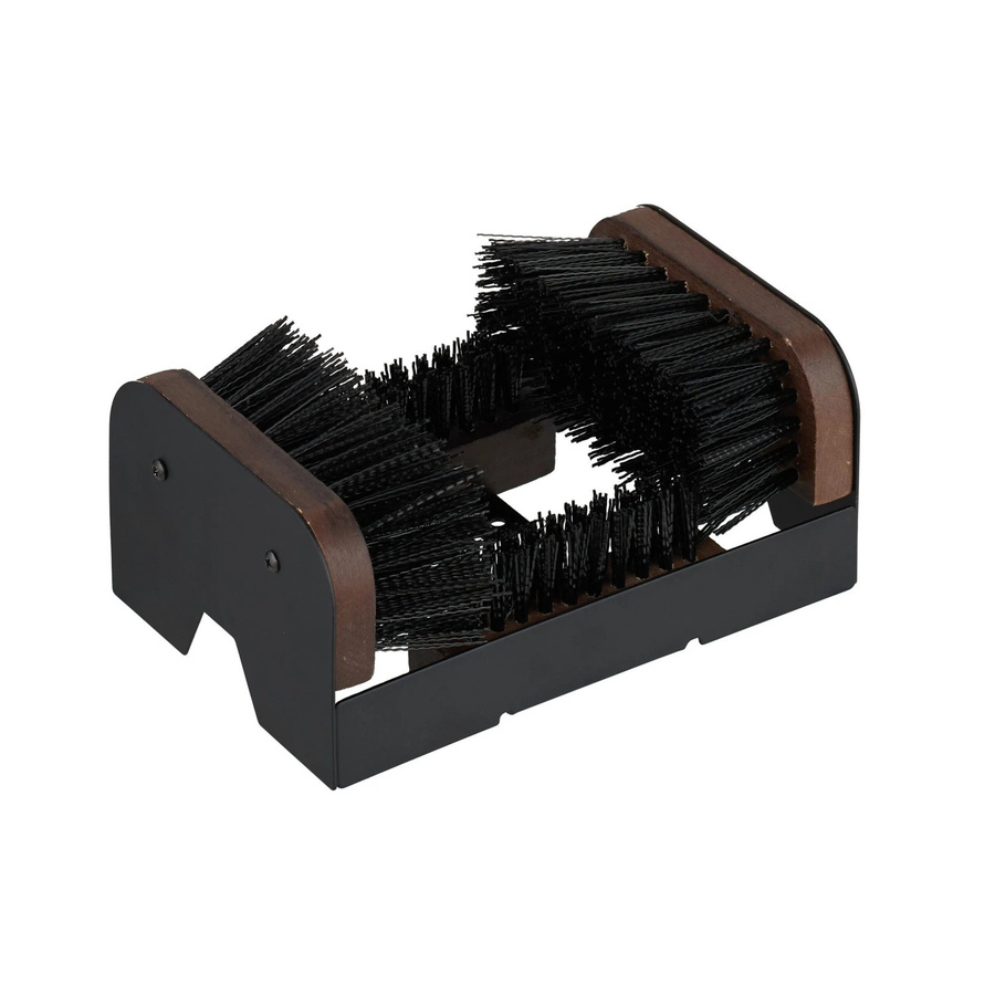 Rutschfestes Relaxdays Schuhabstreifer aus Holz in Schwarz und Braun, B/T/H: 23 x 10 x 15,5 cm - Bild 2